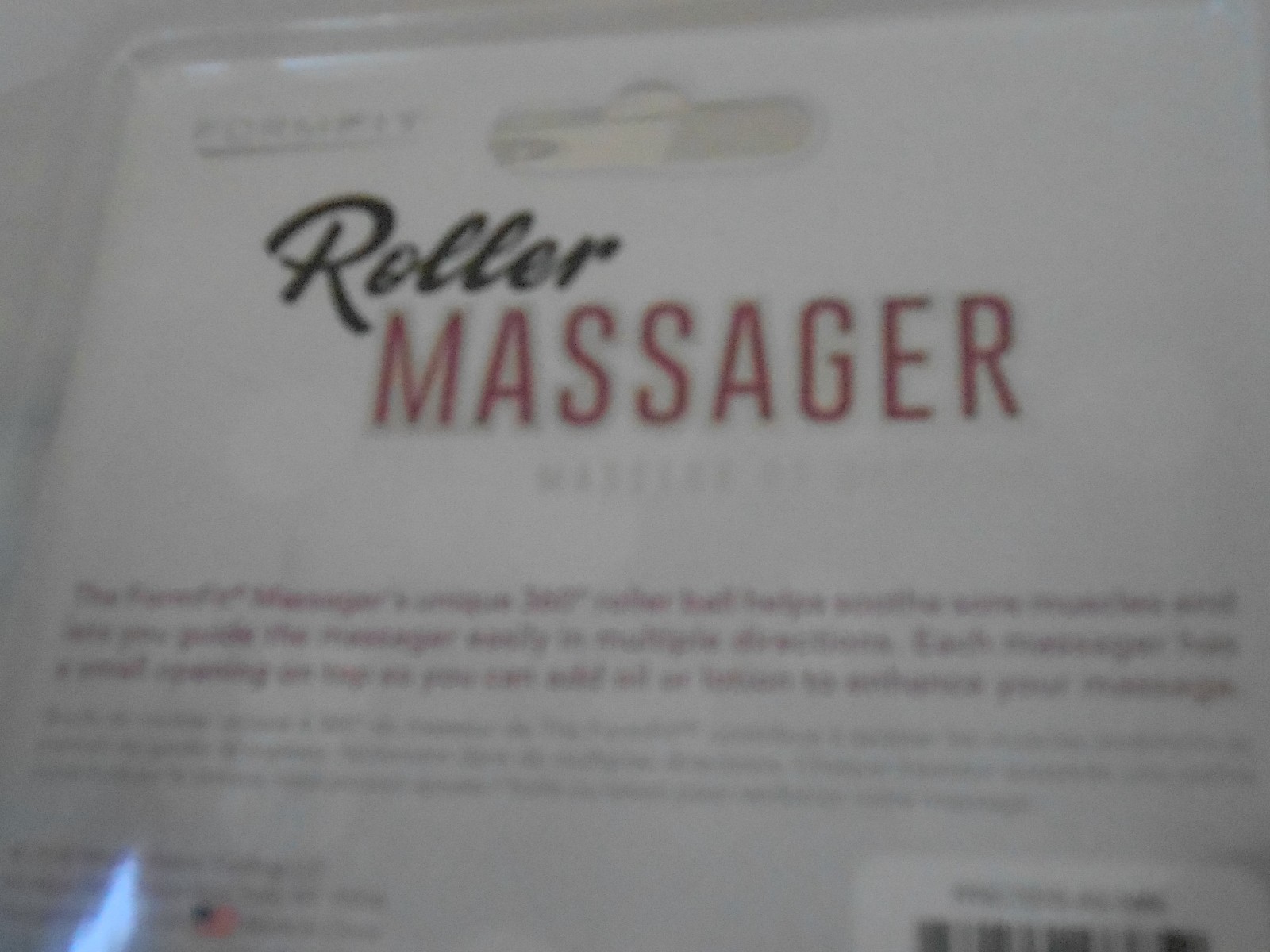 Formfit 360 Degrees Roller Ball Pink Hand Held Massager-Soothes Sore Muscles-New