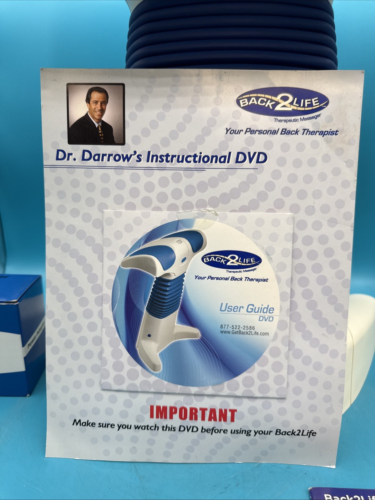 Back2Life BL2 Continuous Motion Massager Decompression W/ DVD & Manual