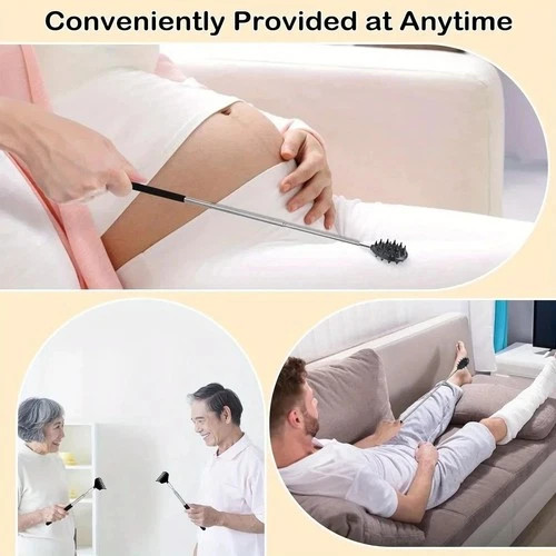 Adjustable Cactus Back Scratcher Massager 2 Spike Sizes PVC Itching Stick
