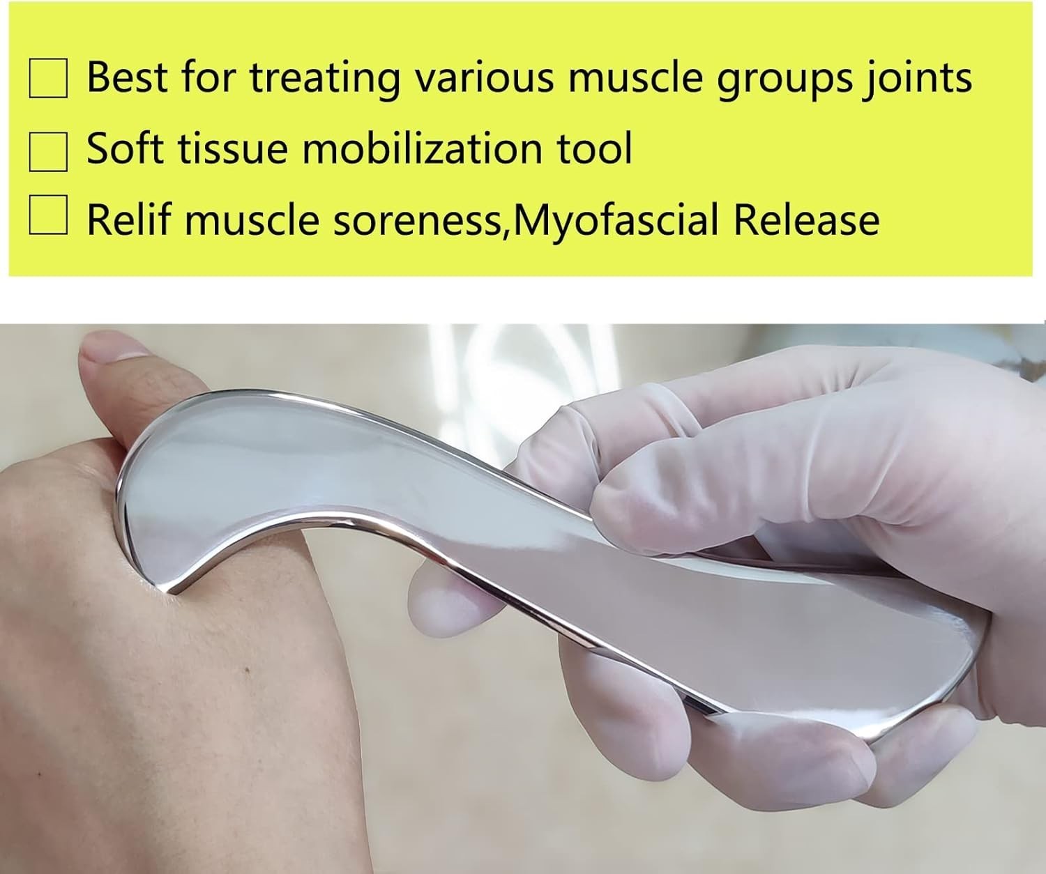 Stainless Steel Muscle Scraper Gua Sha Scraping Massage Tool, IASTM Tools, Great