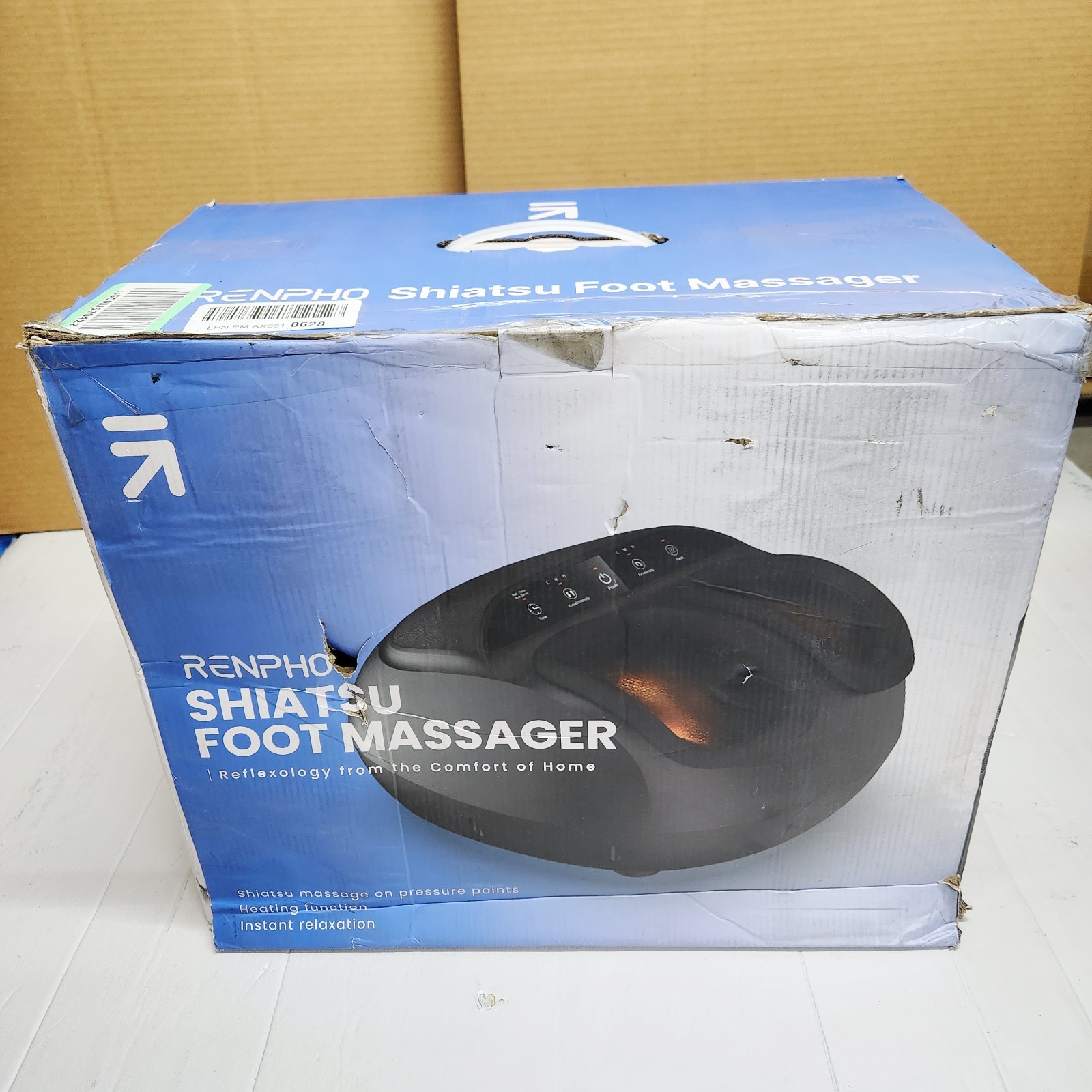 RENPHO Shiatsu Full Foot Massager Machine, 2026 Upgraded Foot Massager with Heat