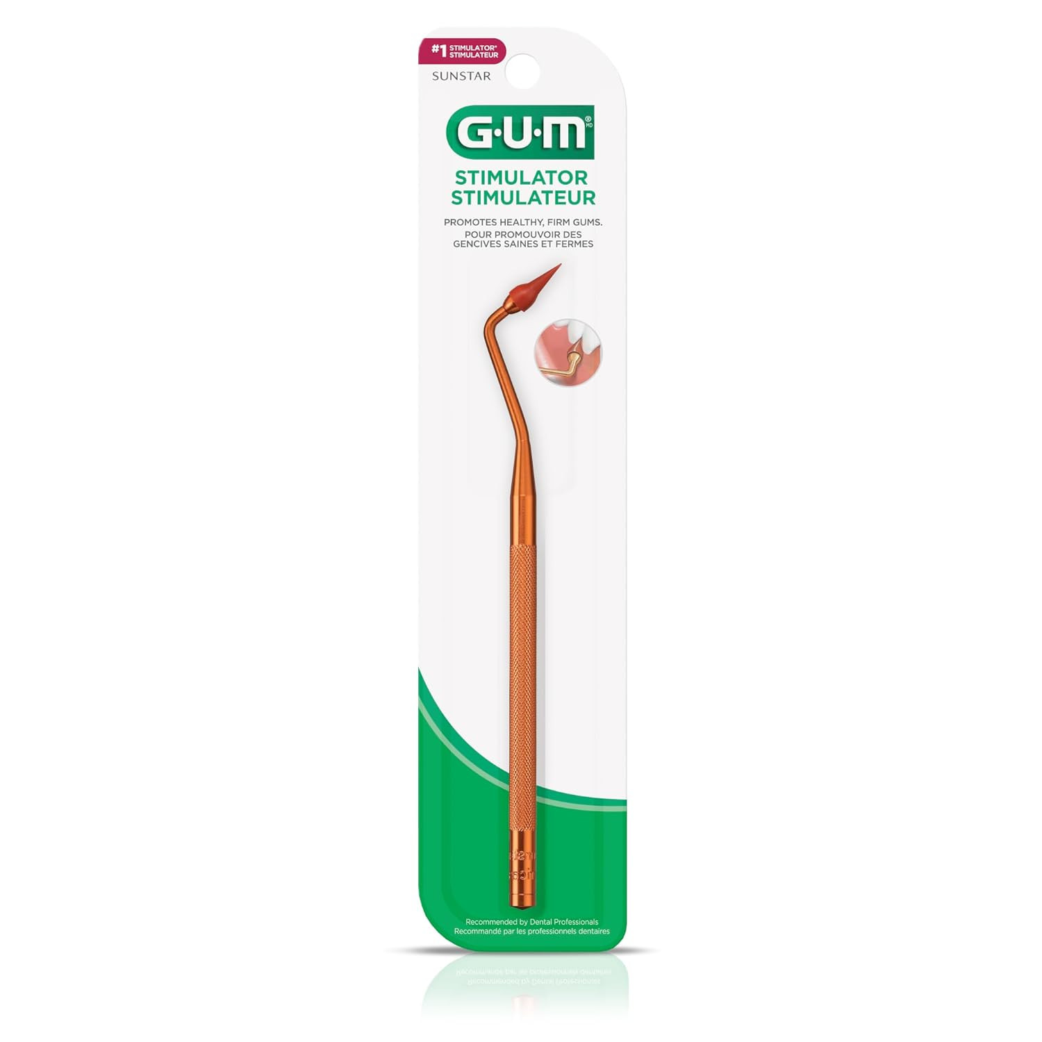 Stimulator Permanent Handle 1 Rubber Tip Included Long Handled Massager