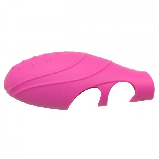 2 Silicone Finger Massagers Vibrating Pink Wireless Cordless Personal Compact Se