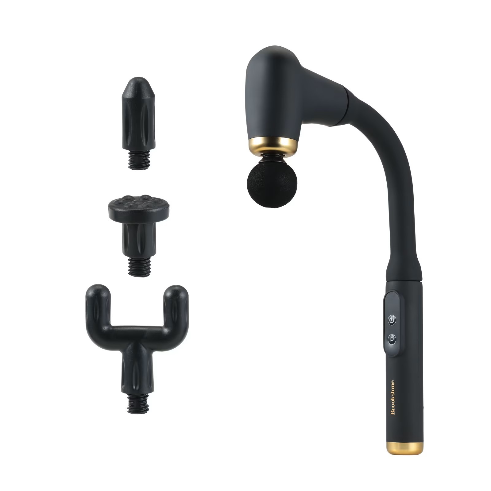 Brookstone BK1402-NOC Reach Pulse Pro Percussion Massage Wand