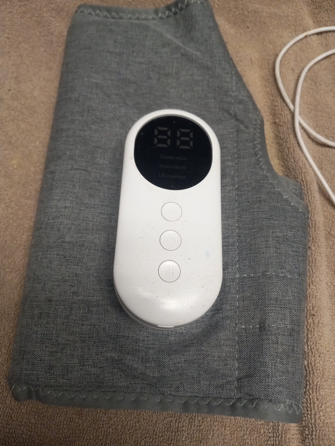 Leg Massager Cordless Calf Air Compression Massager W/ Heat Pain Relief