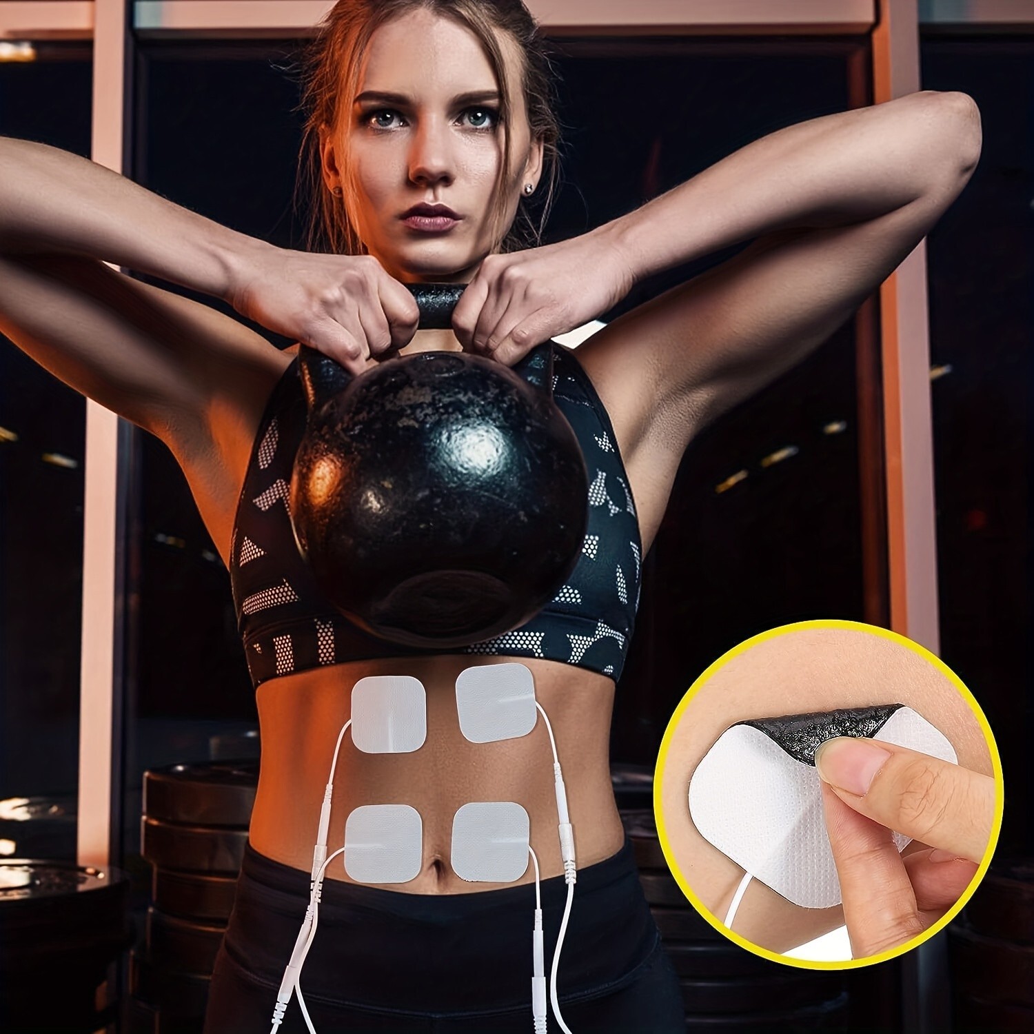 20Pairs(40Pcs) Electrode Pads Replacement 2»x2» Muscle Massage Stimulator Tool