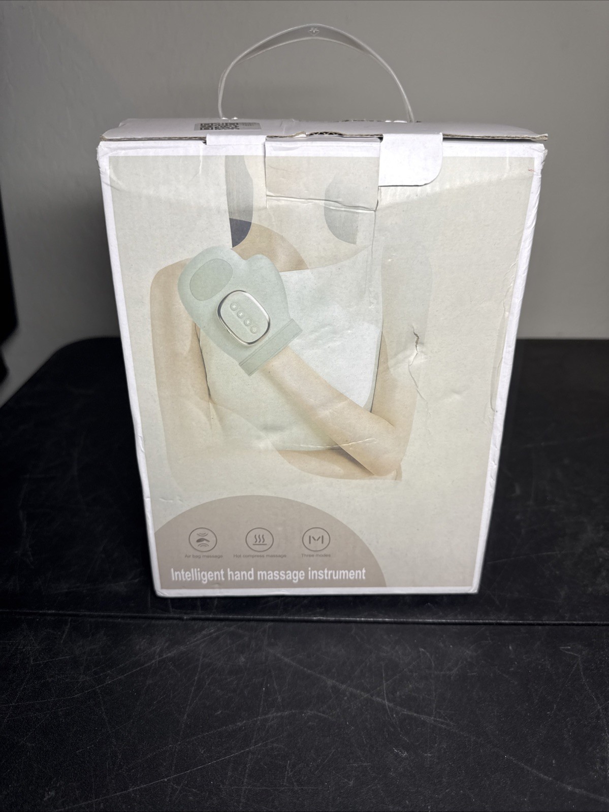 Smart Hand Massager Airbag Massage, Warm Compress, 3 Modes, White, CE RoHS FC