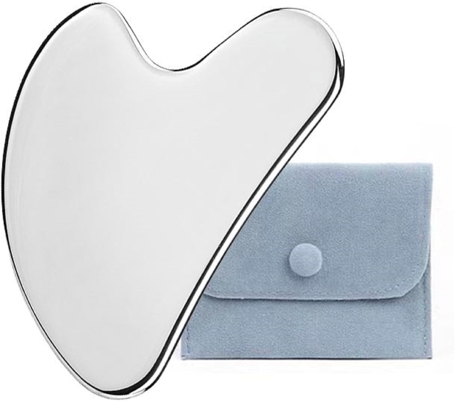 Metal Gua Sha Facial Tools, Stainless Steel Gua Sha Tools for Face, Body Skin Ca