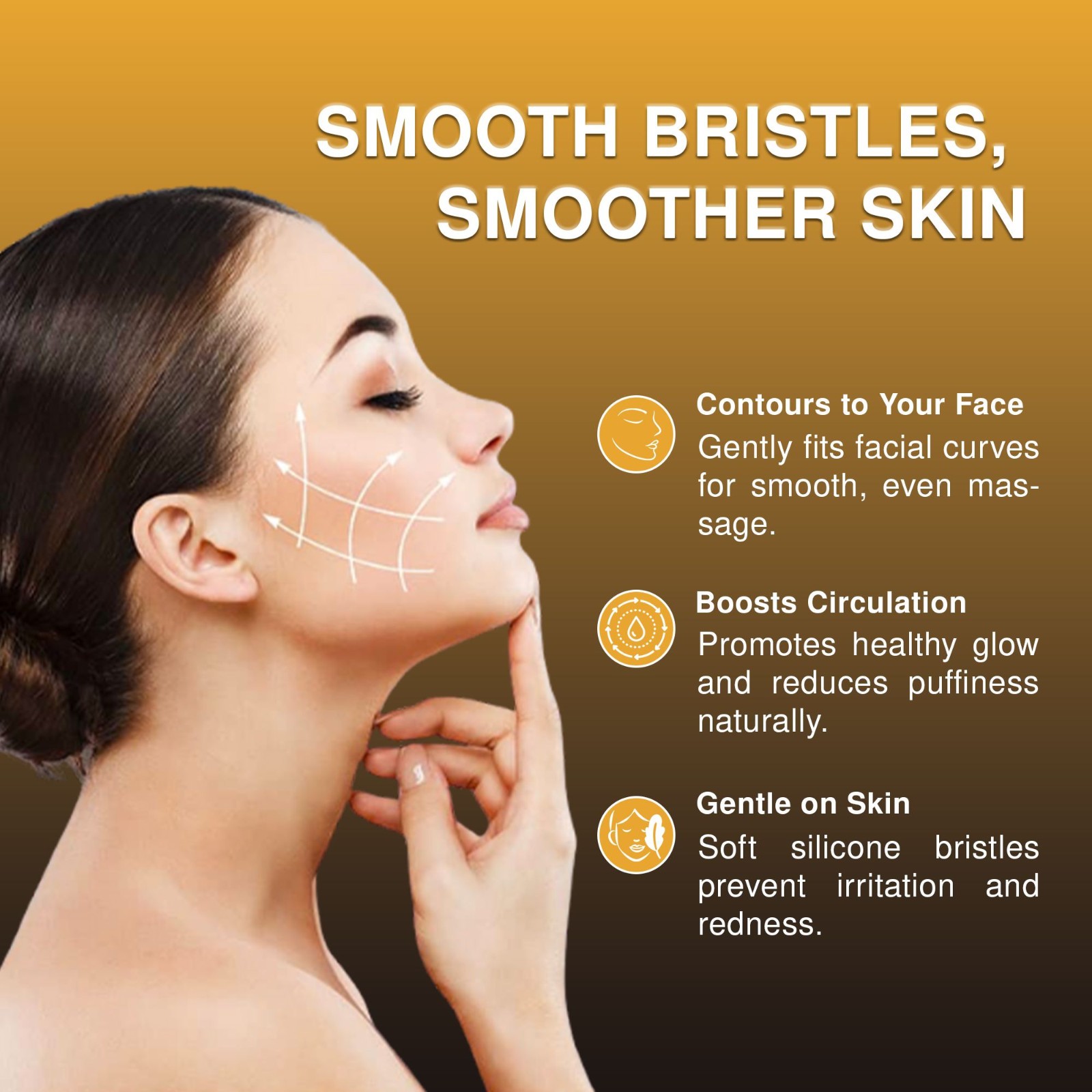 Drainage Lymphatic Massage Face Lymphatic Contour Brush Dry Brushing Face Brush