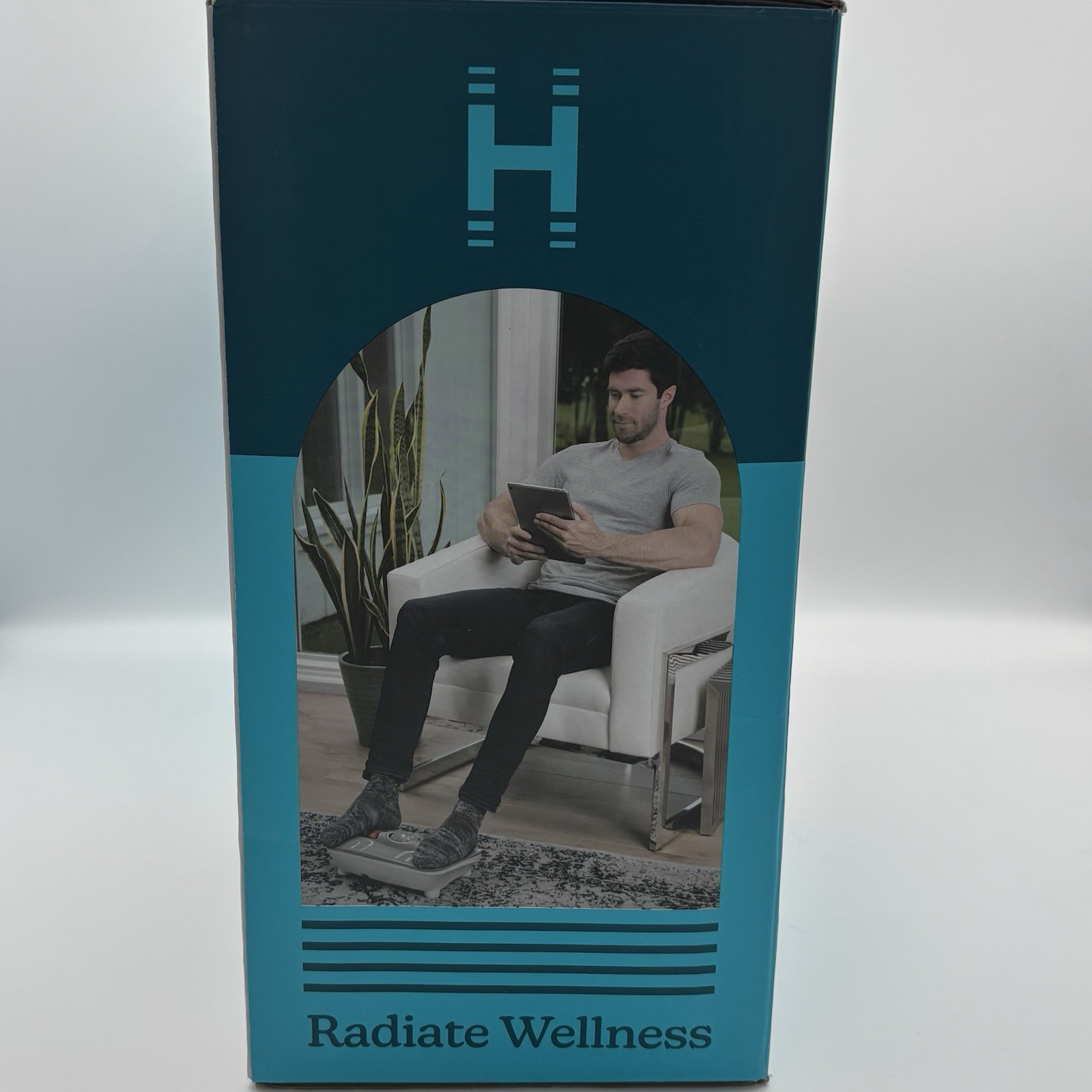 Homedics Heated Vibration Foot Massager Acu-Node Roller Open Box Unused heat