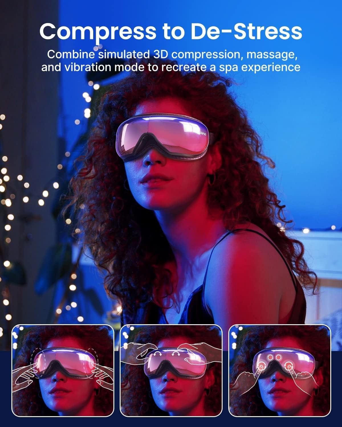 RENPHO Eyeris 1 Eye Massager with Heat, FSA Eligible HSA, Smart Heated Eye Mask