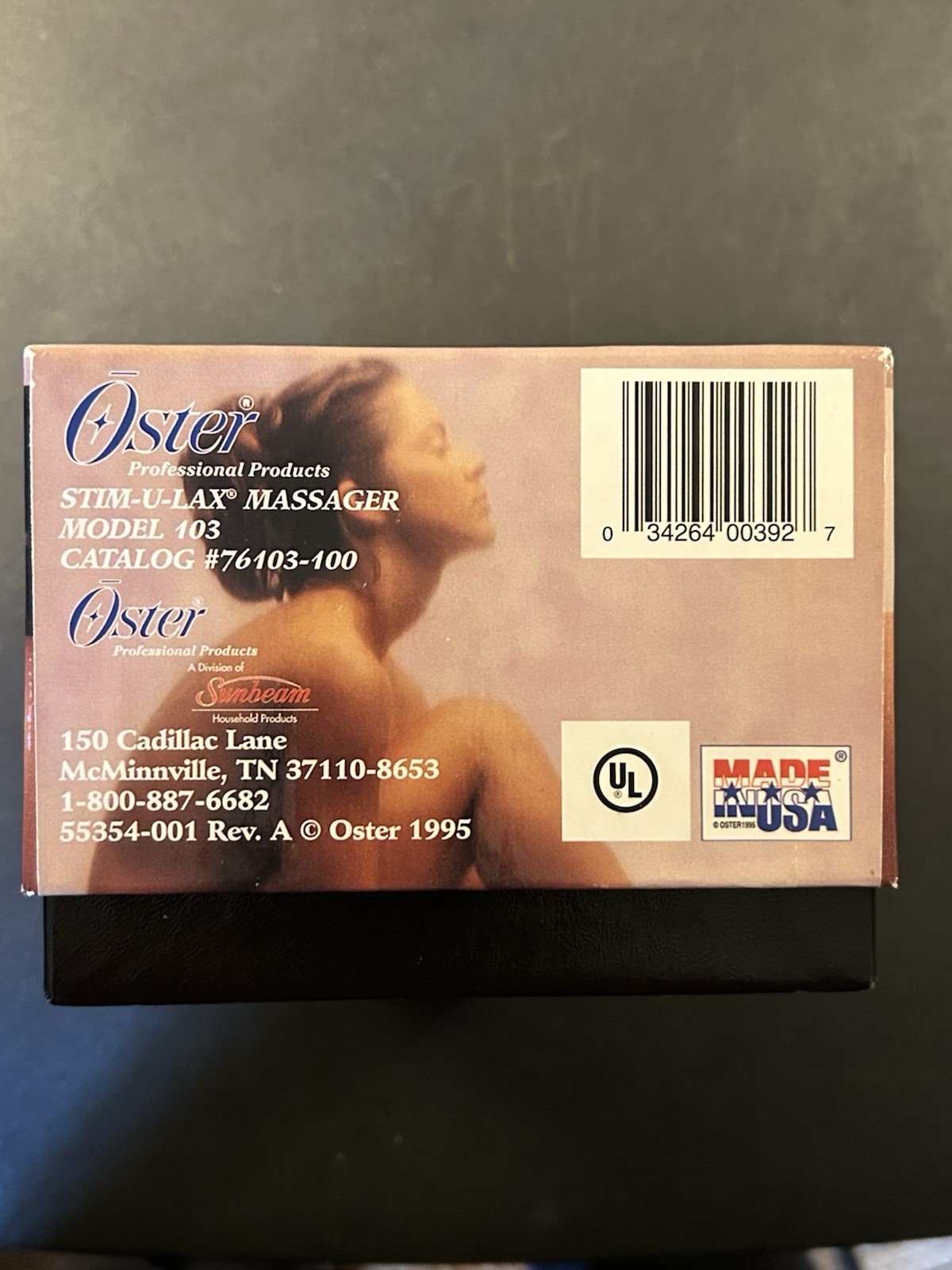 Oster – Stim-U-Lax – Chrome Hand Massager – Model 103 76103-100 – in Box, Tested