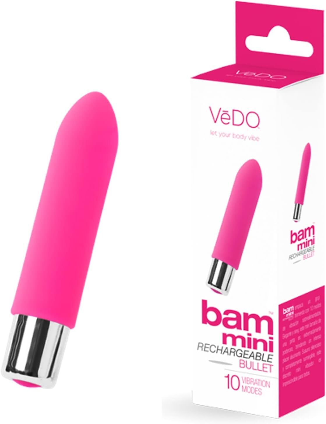 Bam Mini Bullet Vibe Whisper Quiet Discrete Mini Vibrator
