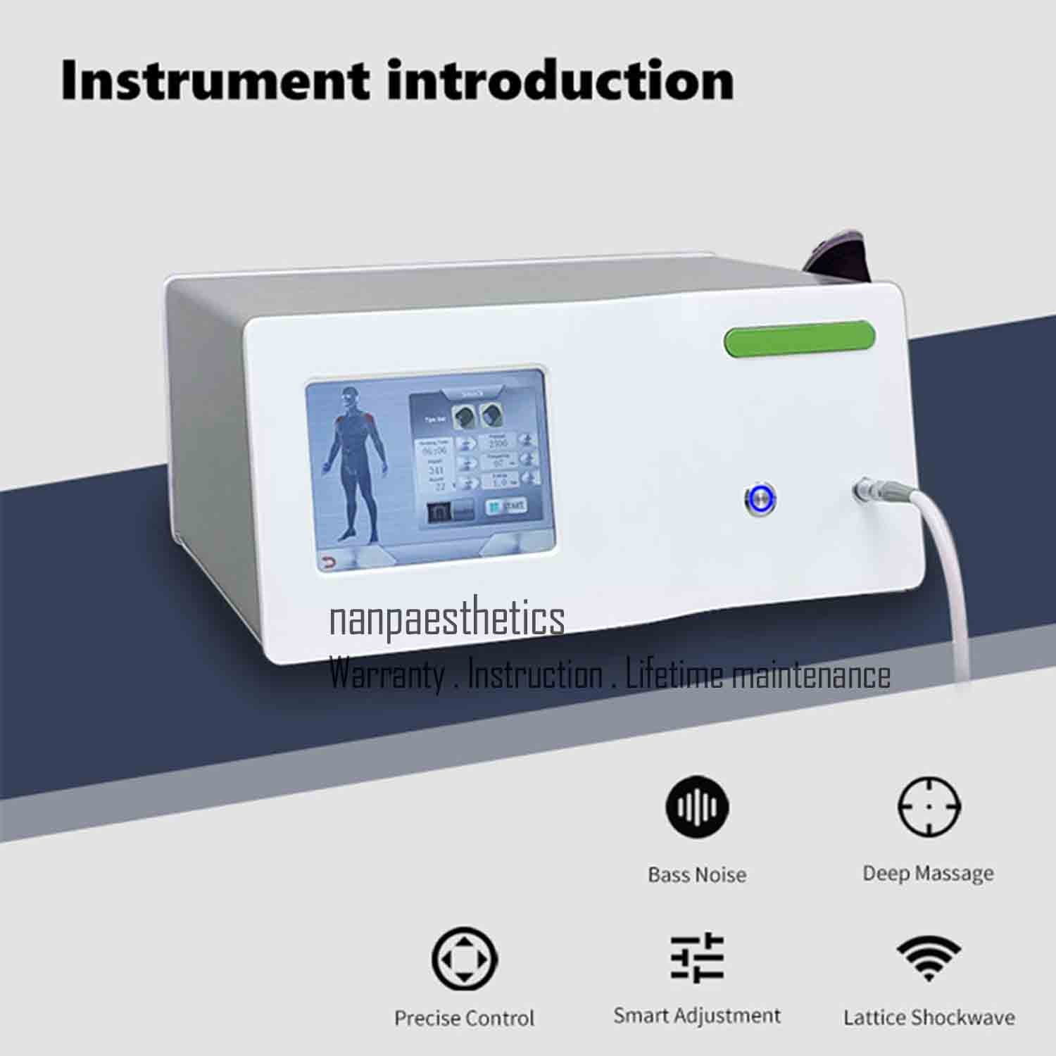 ESWT Pneumatic Shockwave Therapy Machine For Muscle Pain Removal ED Treatment