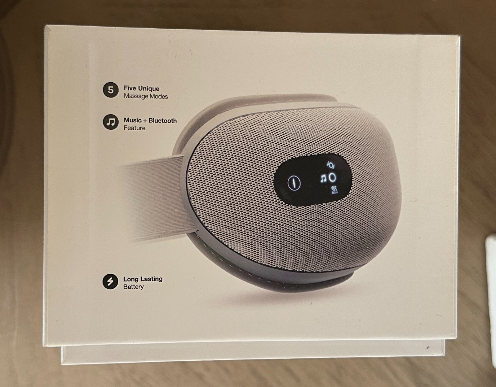 Aura Ease Migraine Relief Mask With Compression, Massage, Heat & Bluetooth Audio