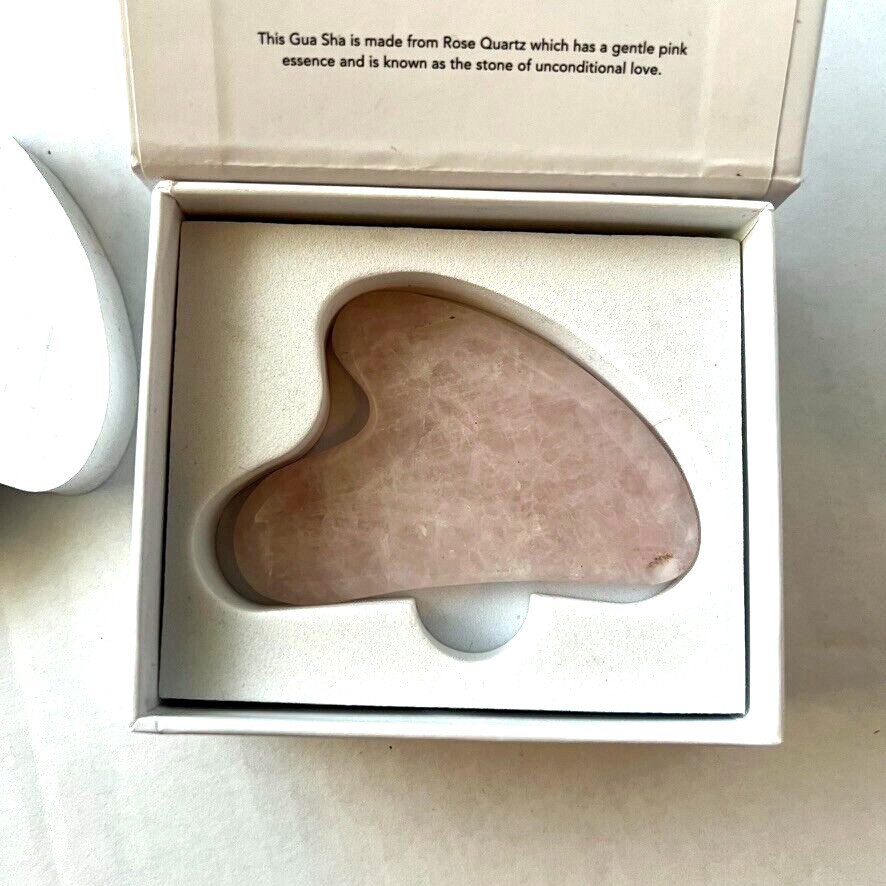 Natural Quartz Gua Sha Rose Body Guasha Board Facial Massage Tool Neck Therapy