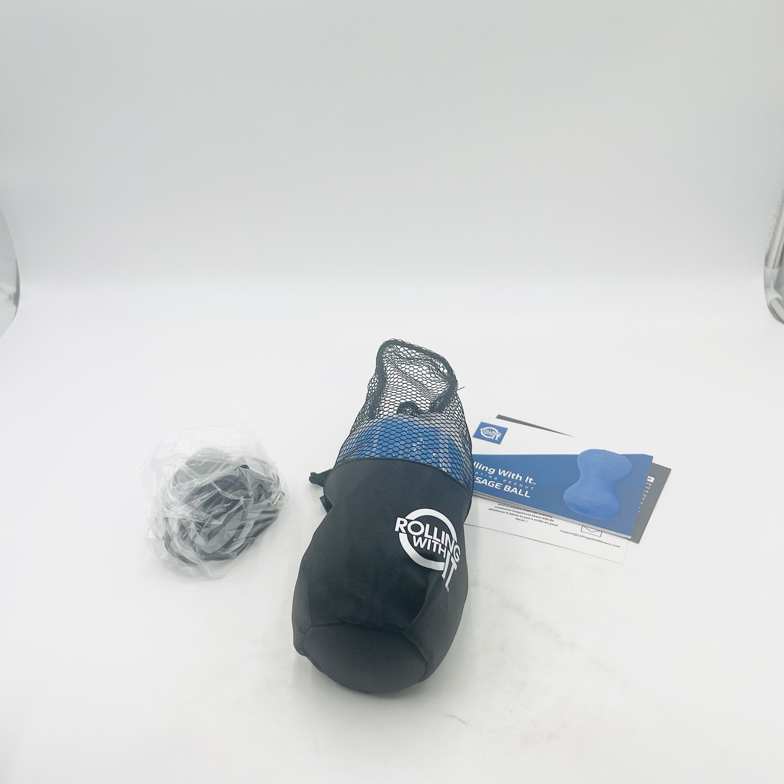 Rolling With It Vibrating Peanut Massage Ball – 1 Count (Pack of 1), Blue