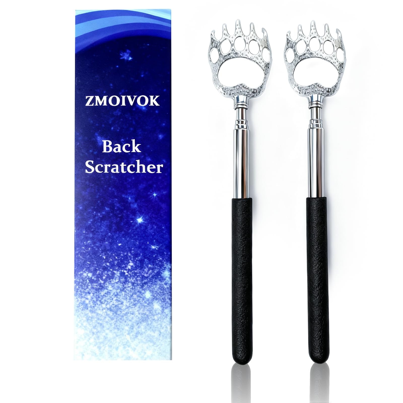 2 Pcs Back Scratcher Extendable,Metal Bear Claws Back Scratchers,Backscratche…