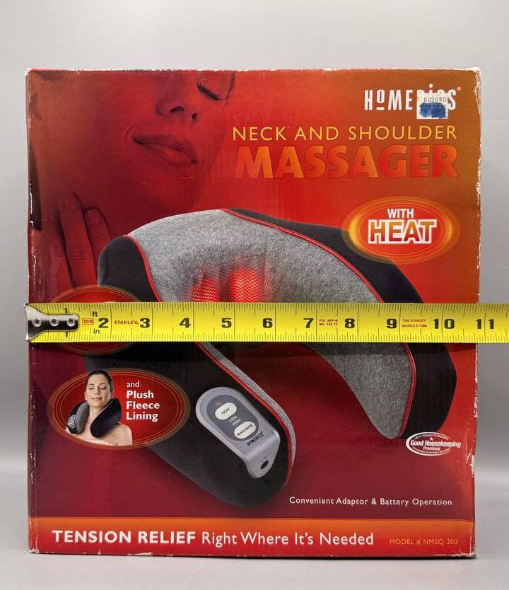 HoMedics NMSQ-200 Neck Shoulder Massager With Heat Tension Relief New In Box
