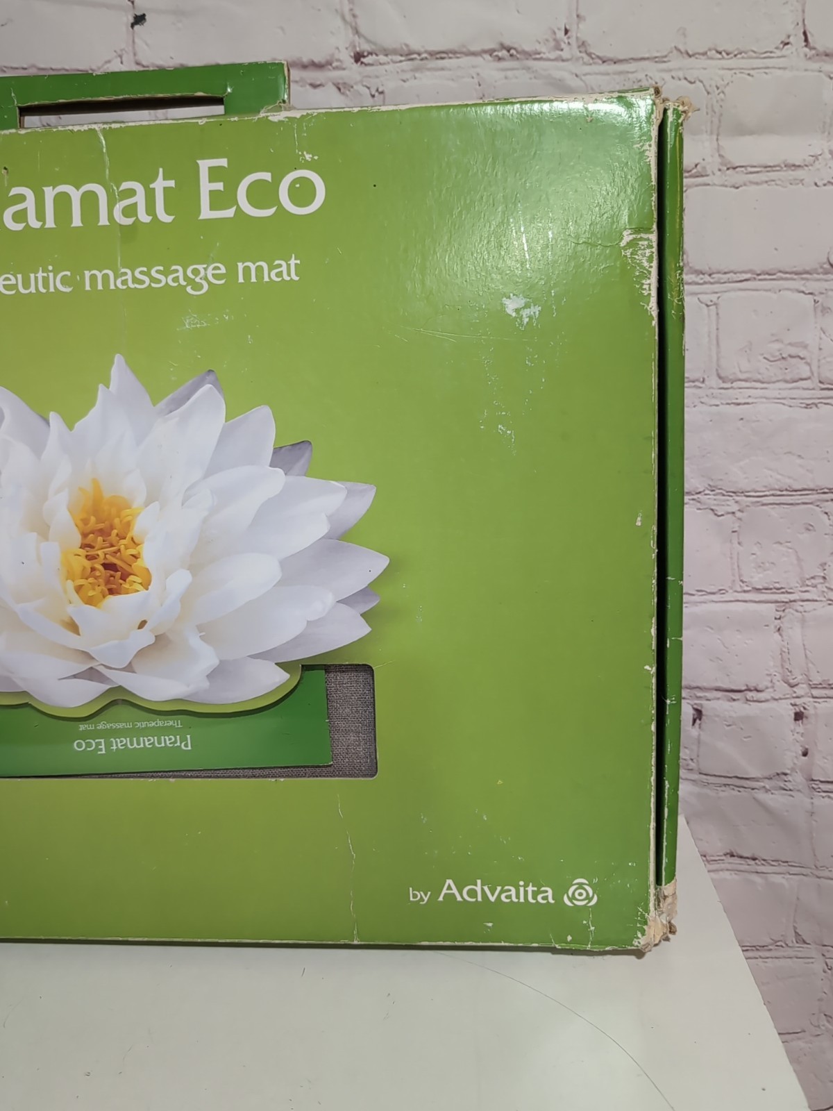 Pranamat ECO Therapeutic Acupressure Massage Mat Turquoise & Linen NIB Open Box