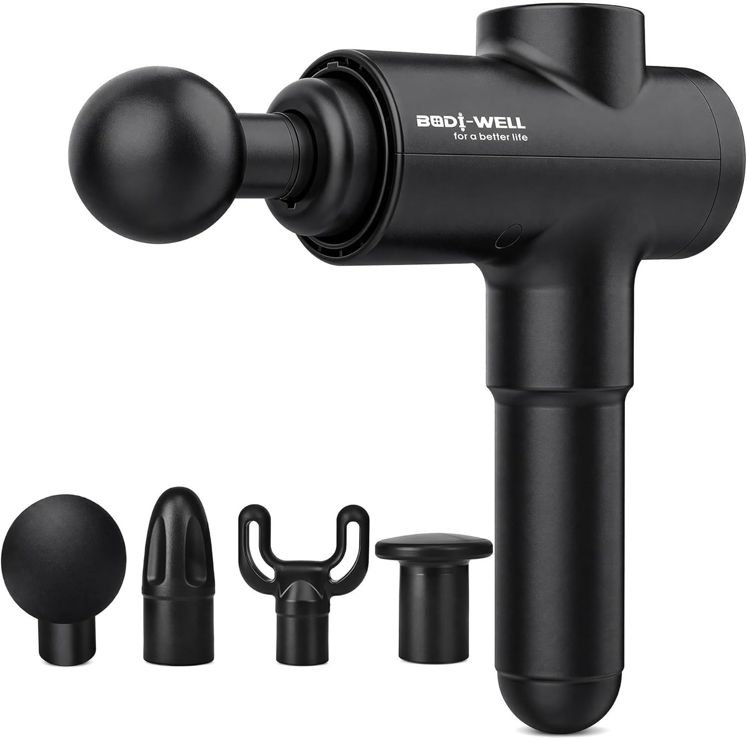 4-In-1 Deep Tissue Massage Gun with Adjustable Speeds & Yoga Roller for Relief