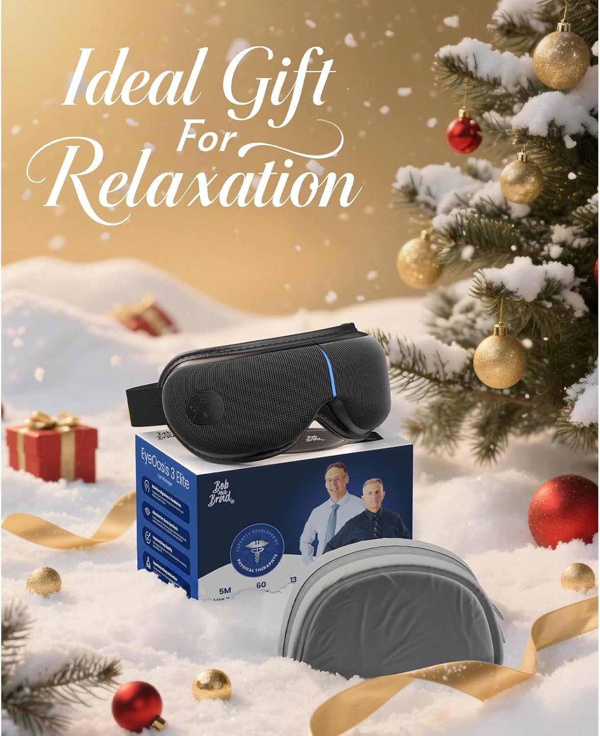 Smart Eye Massager Heat-Cooling Theray for Migraines Dry Eyes Improve Sleep Gift