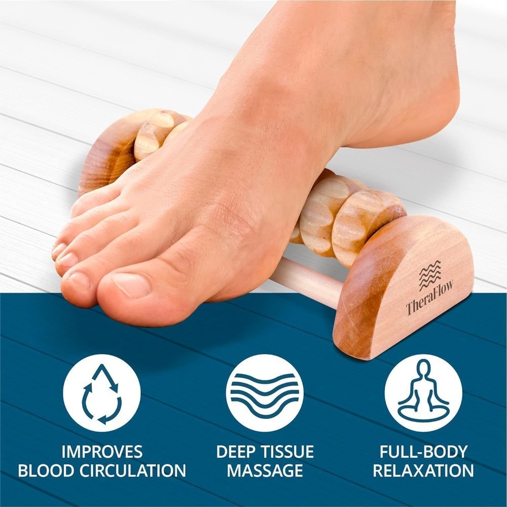 Portable Foot Roller for Plantar Fasciitis Relief Deep Tissue Massage Tool