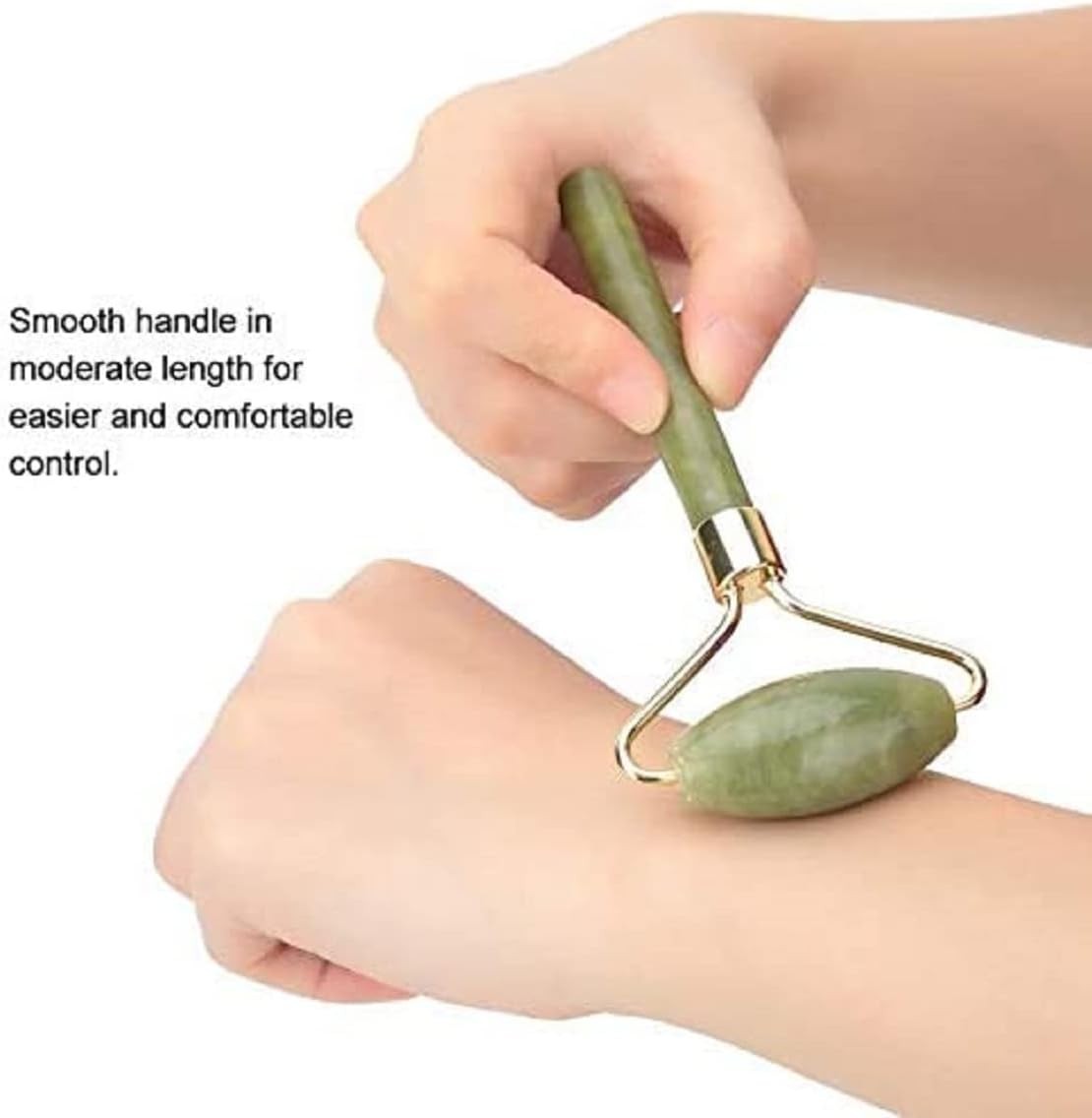 Jade Gua Sha Facial Massager Set – 5 in 1 Skin Care Tools with Roller and Massag