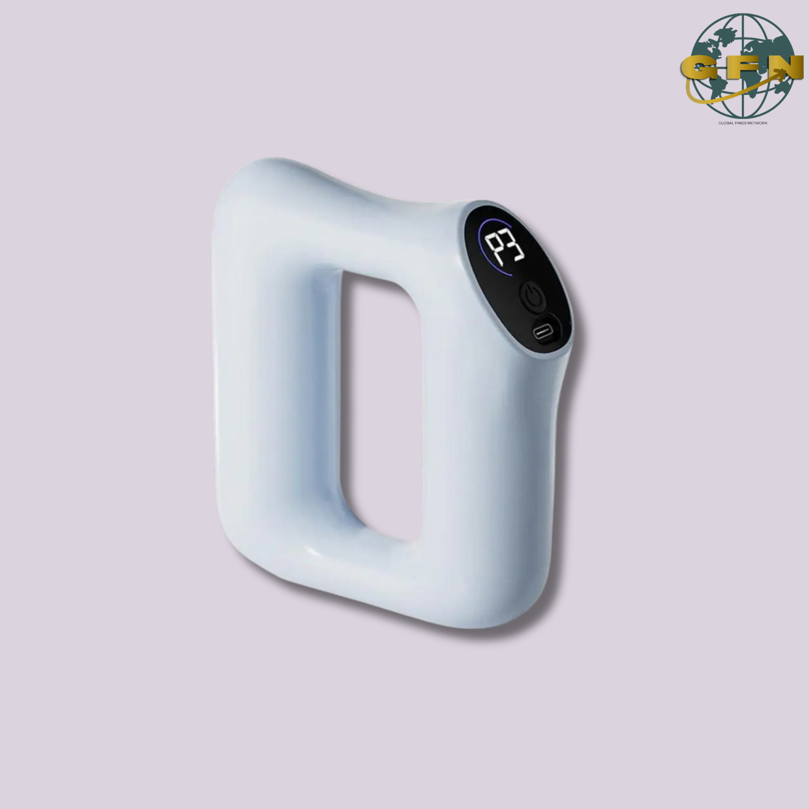 Heated Fascia Massager Ring Deep Tissue Muscle Massage USB Rechargeable Portable
