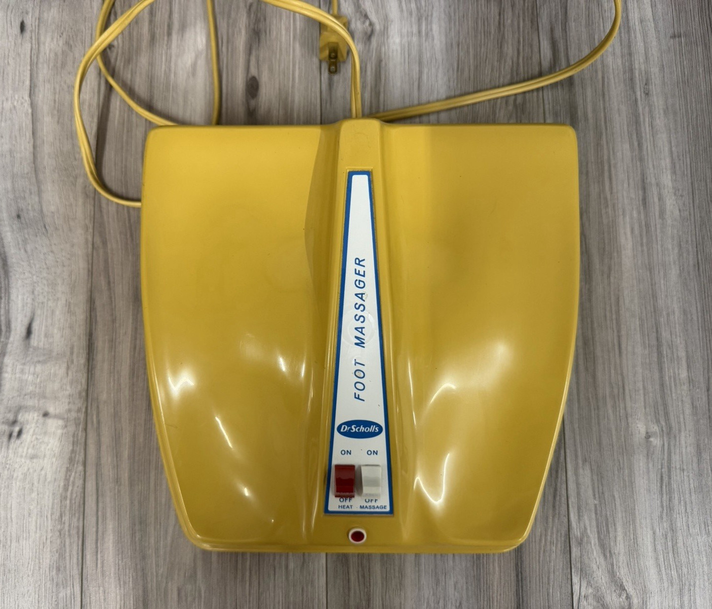 Vintage Dr. Scholl’s Deluxe Electric Foot Massager w/ Heat No. 413X Harvest Gold