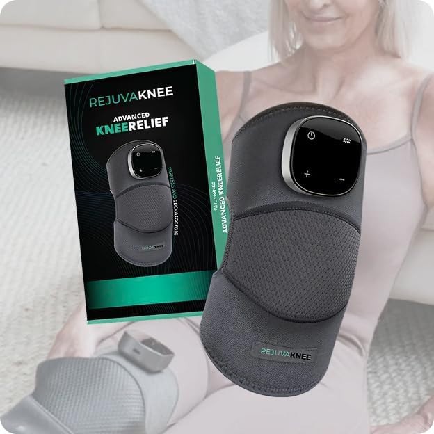 RejuvaKnee Advanced Knee Relief Heat Massage Compression Wireless & Rechargeable