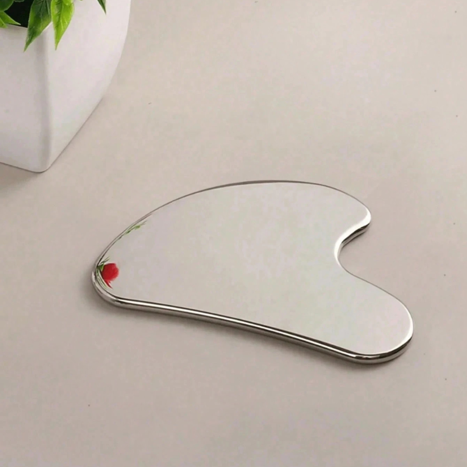 Stainless Steel Gua Sha Tool Face Massager Scraper Lymphatic Drainage Sculpting