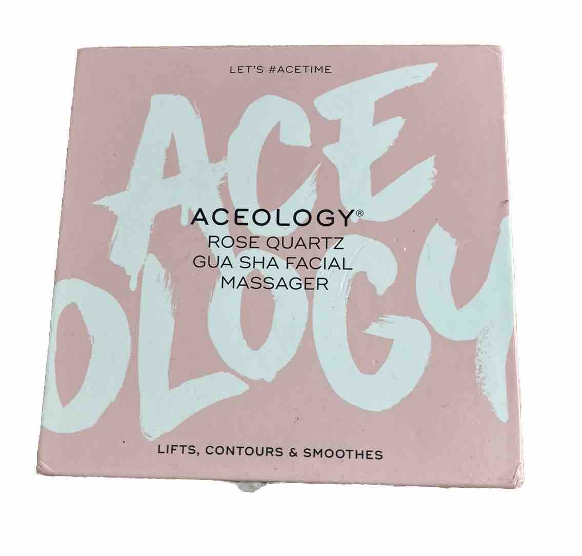 Aceology Rose Quartz Gua Sha Facial Massager