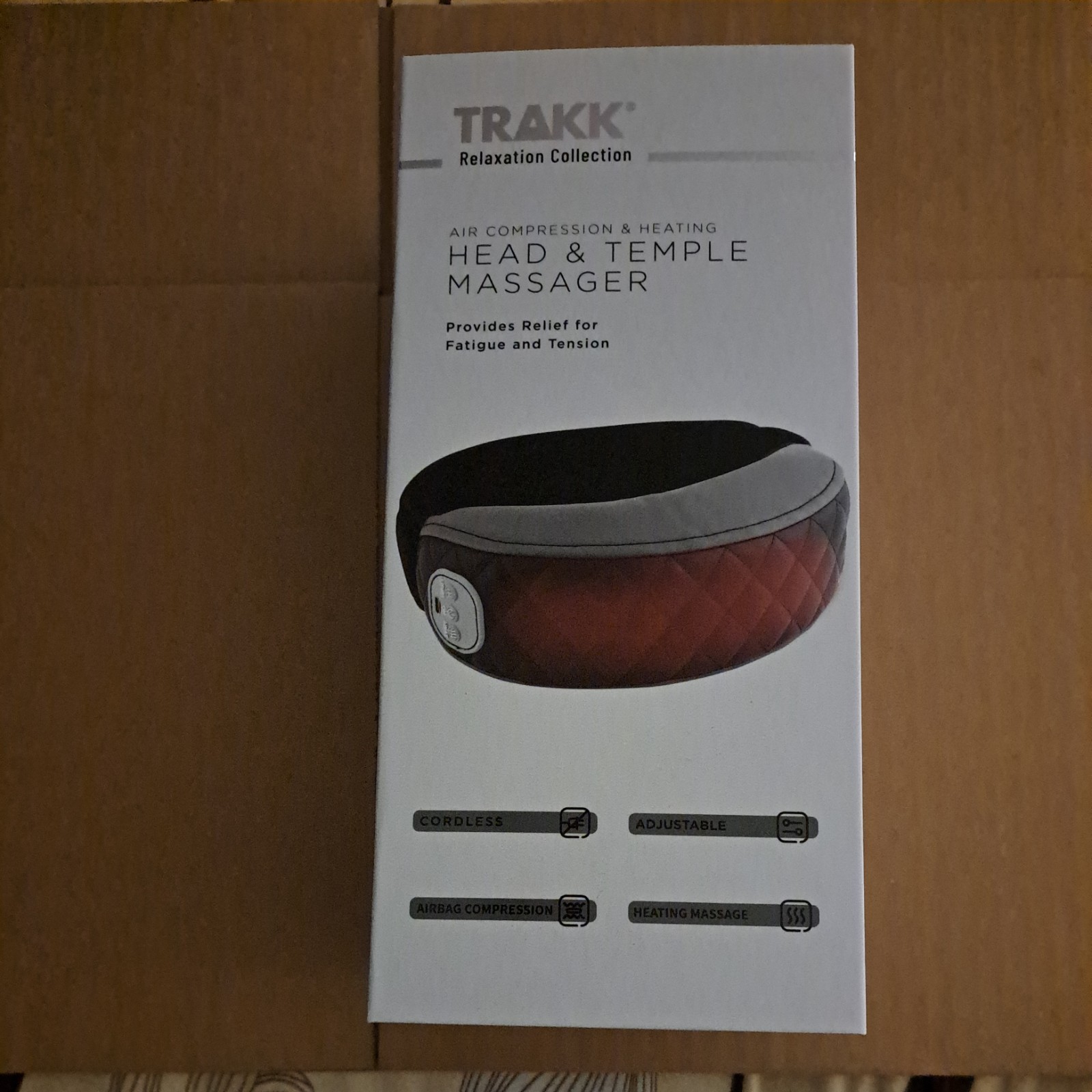 TRAKK Head & Temple Massager Air Compression Heating Rechargeable TR-TMPHGS-750