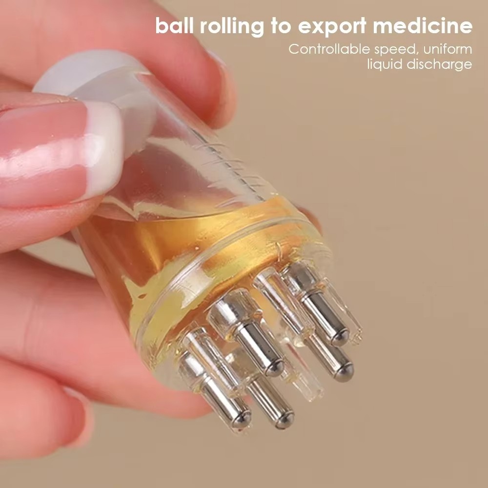 Mini Scalp Massage Comb – Medicine Applicator Roller Ball for Hair Growth