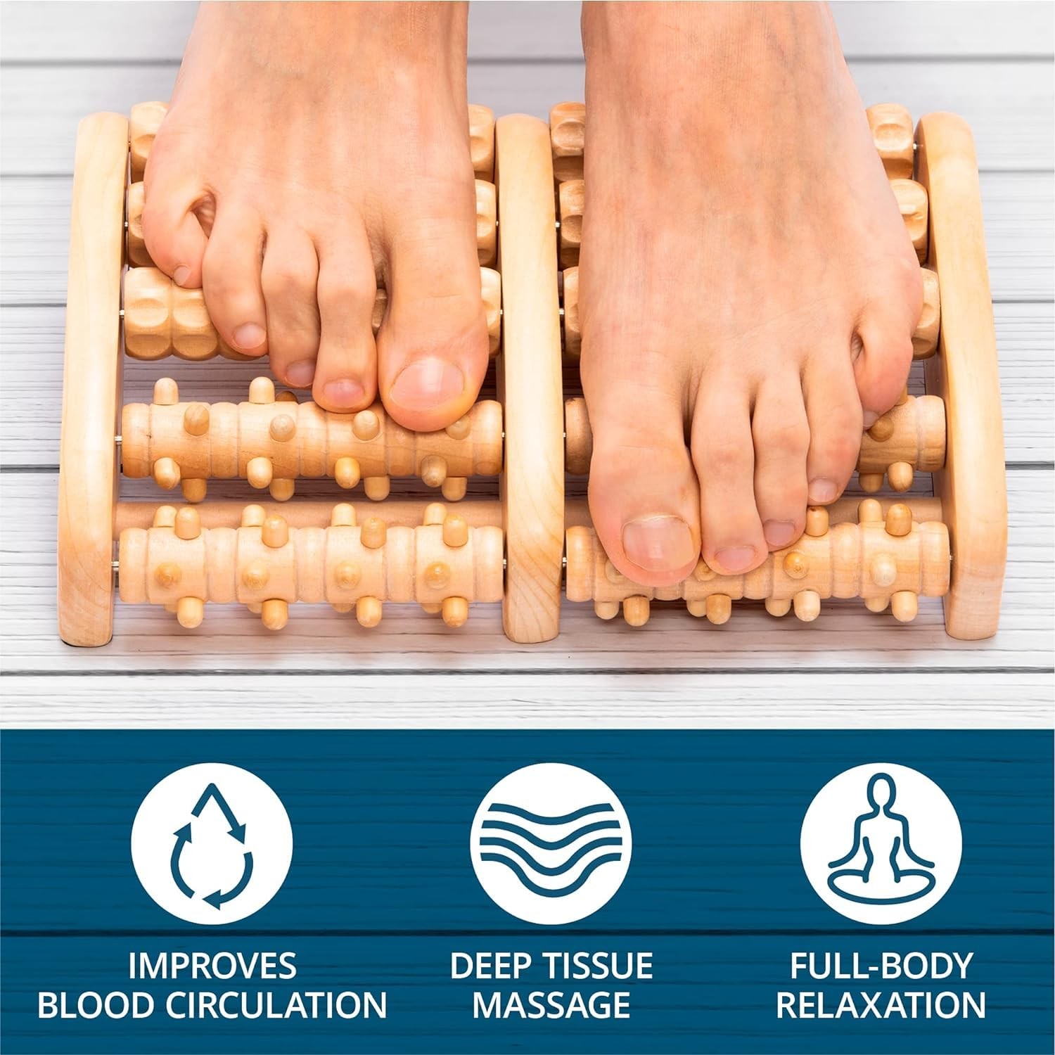 TheraFlow Foot Massager for Plantar Fasciitis Relief – Mom X-Large, Brown