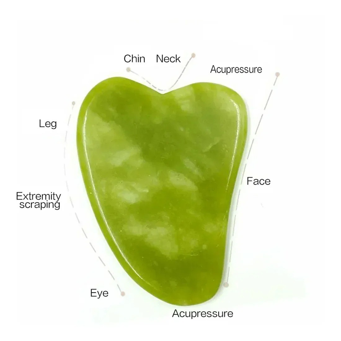 Natural Jade Roller Face Gua Sha Natural Stone Body Neck Massager Eye Care Spa