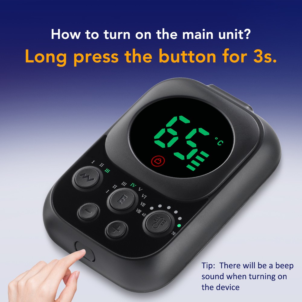 APP Control Electric Heating Vibration Massager For Shoulder Knee Pain Relief