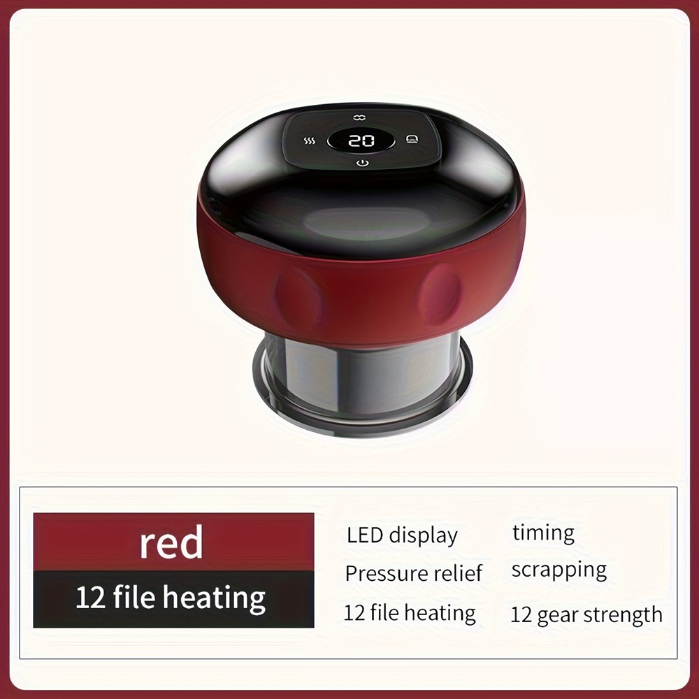Electric Cupping Machine, USB Charging Sand Scraper fits Neck, Shoulder and Back
