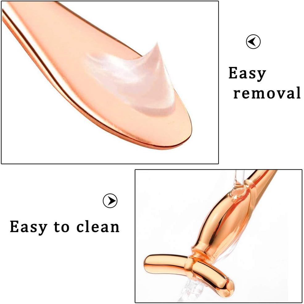 2 Pcs Metal Eye Cream Applicator Face Roller Massager Tool, Eye Massage Wand Sti
