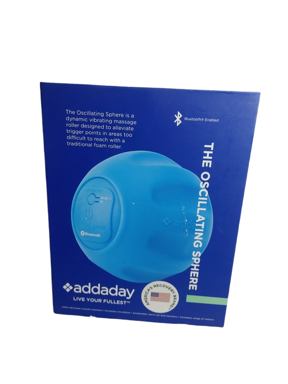 Addaday Oscillating Sphere Massager, Blue