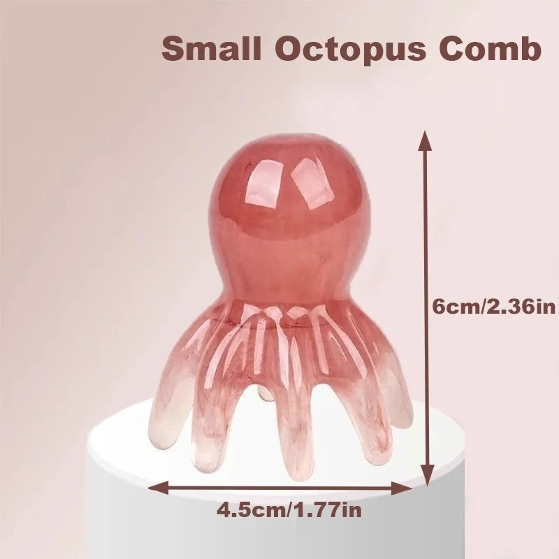 Octopus Massage Comb Resin Scalp Massager Acupuncture Tool for Fatigue