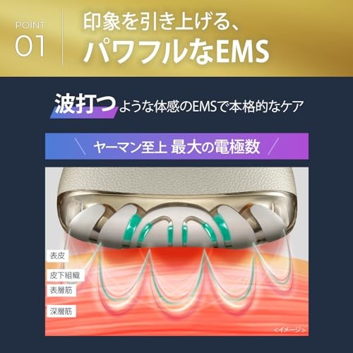 Ya-Man Liftology YJFD1N Gold Lift Care LED Skincare Waterprooof with USB Cable