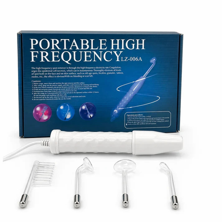 4-In-1 Portable Facial Skin Care Kit High-Frequency 120KHz Facial Massager