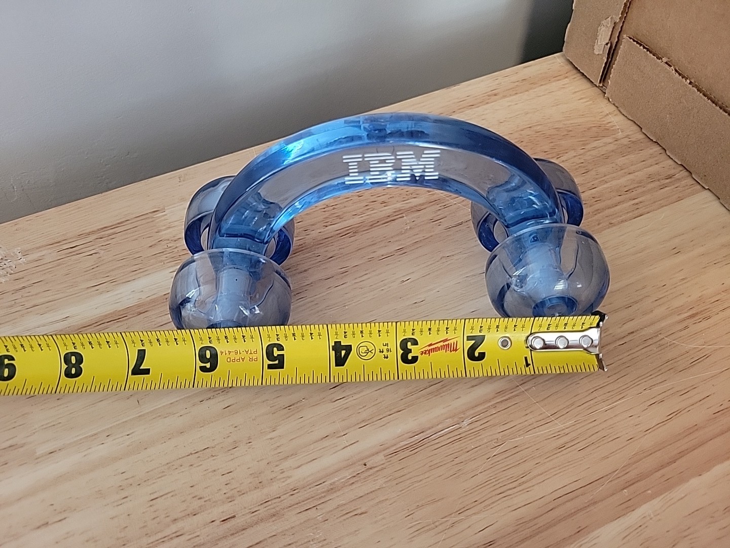 Vintage IBM Back Massager Muscle Relaxer BLUE Clear