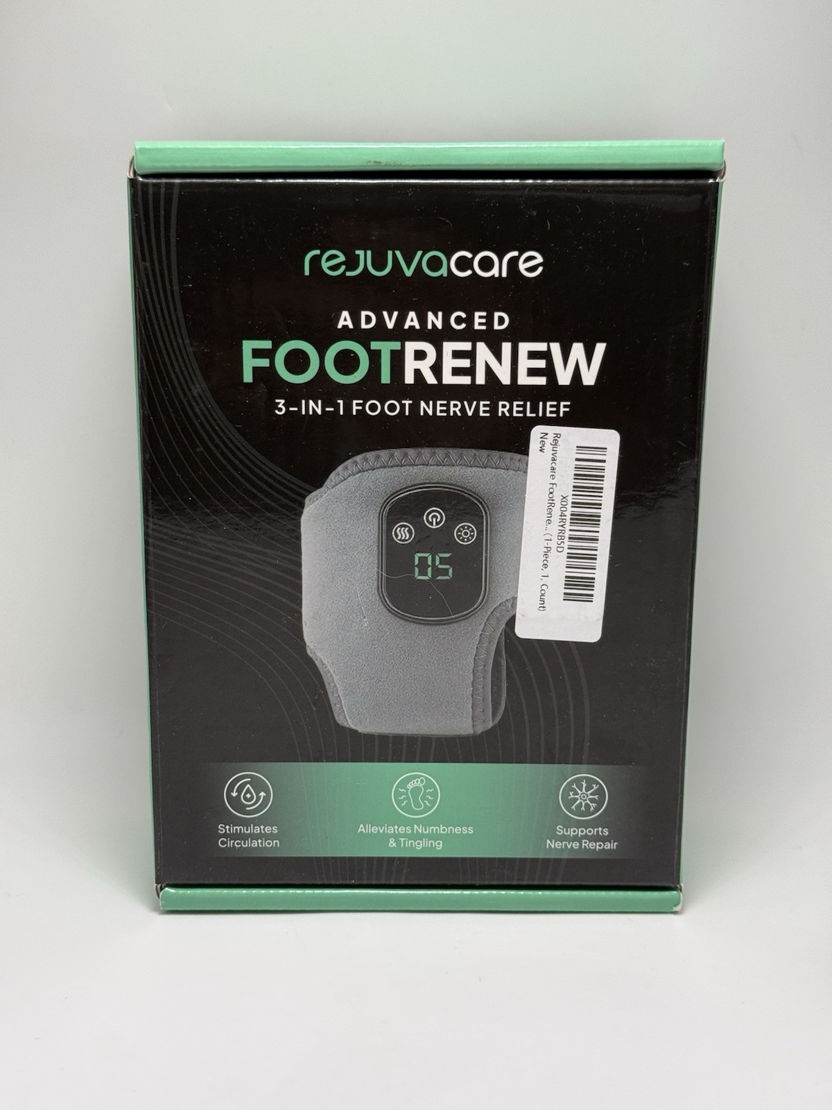 Rejuvacare Advanced Foot Renew 3-In-1 Foot Nerve Relief Massage & Heat Therapy