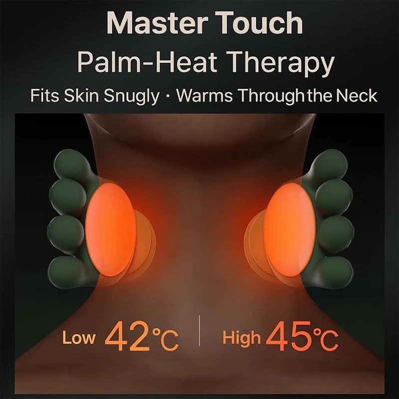 2026 Bionic Neck Shoulder Massager N7 Kneading Massager Shawl 3-Level Modes Neck