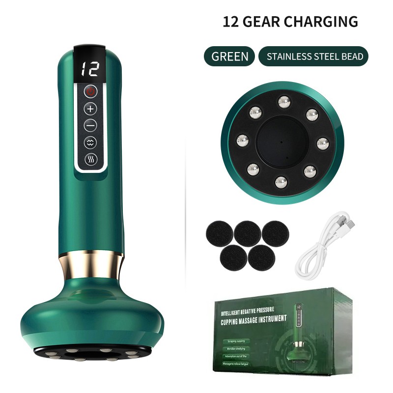 Electric Vacuum Cupping Massager Body Cups Gua Sha Deep Tissue Massage