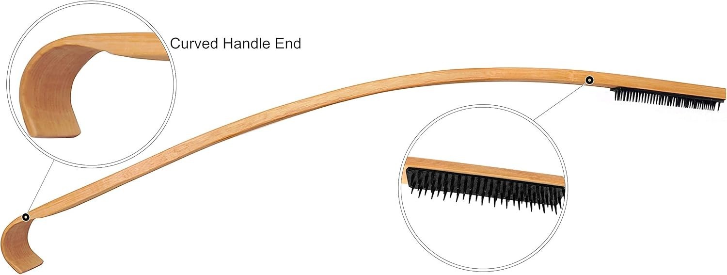 Ergonomic Bamboo Back Scratcher – 17” Long Crafted for Gentle Itch Relief