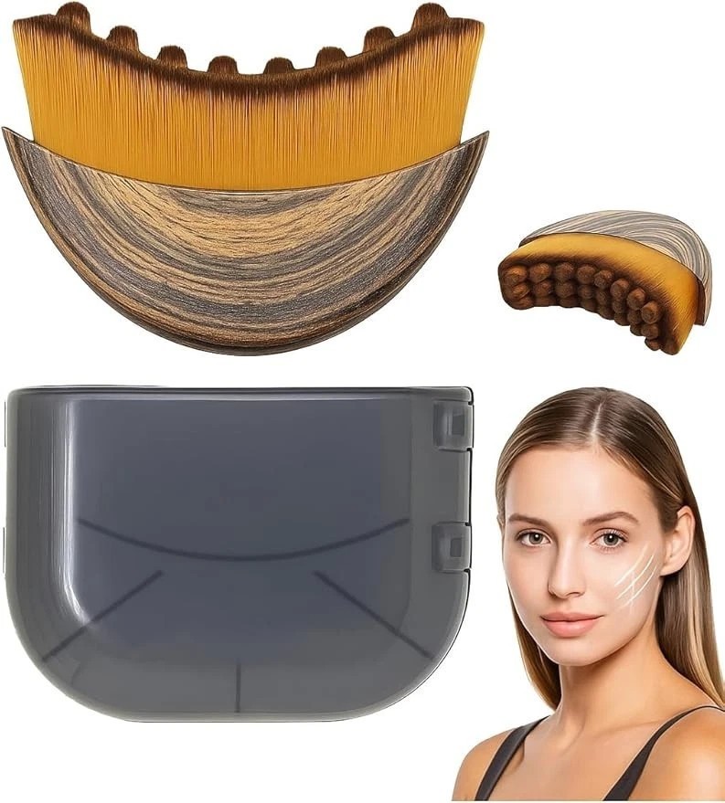 Drainage Lymphatic Massage Face Lymphatic Contour Brush Dry Brushing Face Brush